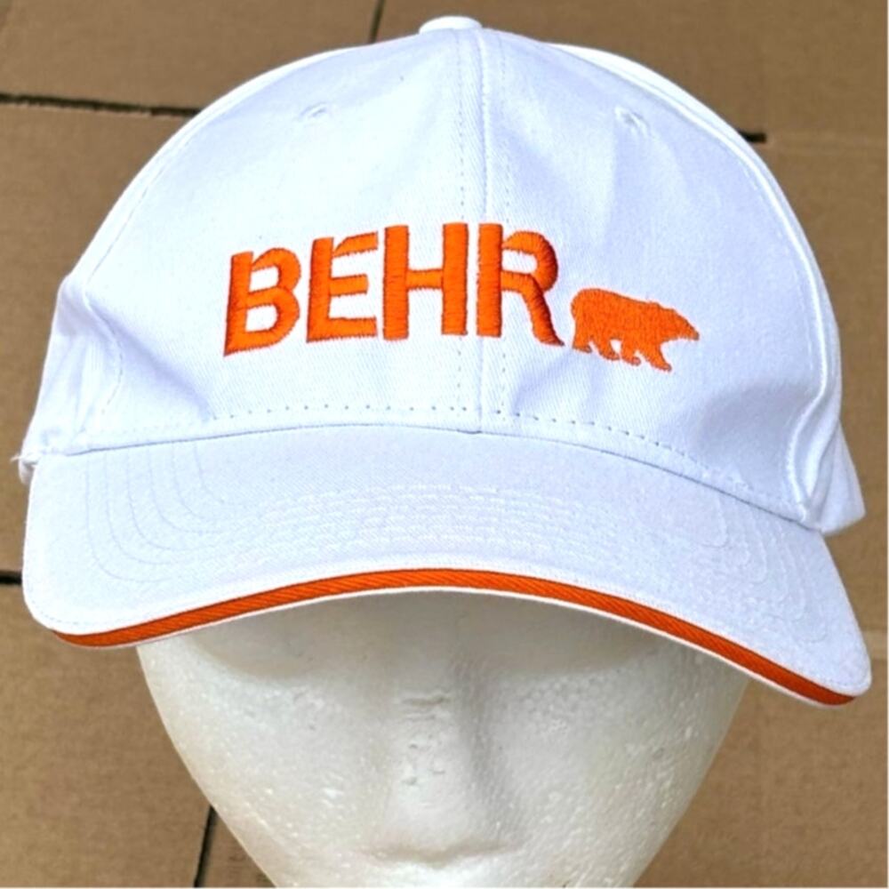 White BEHR Men's Hat
